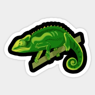 Funny Chameleon Sticker